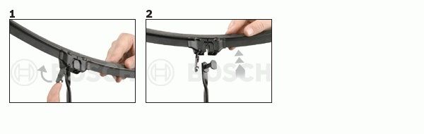 Side mounting - демонтаж щетки стеклоочитителя Side mounting - демонтаж дворника